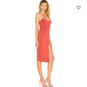 Revolve Dresses - Zarah strapless high slit midi dress Revolve Dresses - Zarah strapless high slit midi dress
